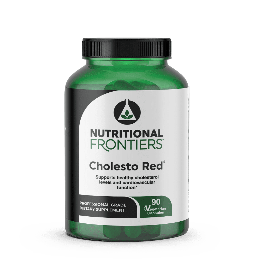 Nutritional Frontiers Cholesto Red – Red Yeast Rice & CoQ10 Lipid Support | 90 Caps